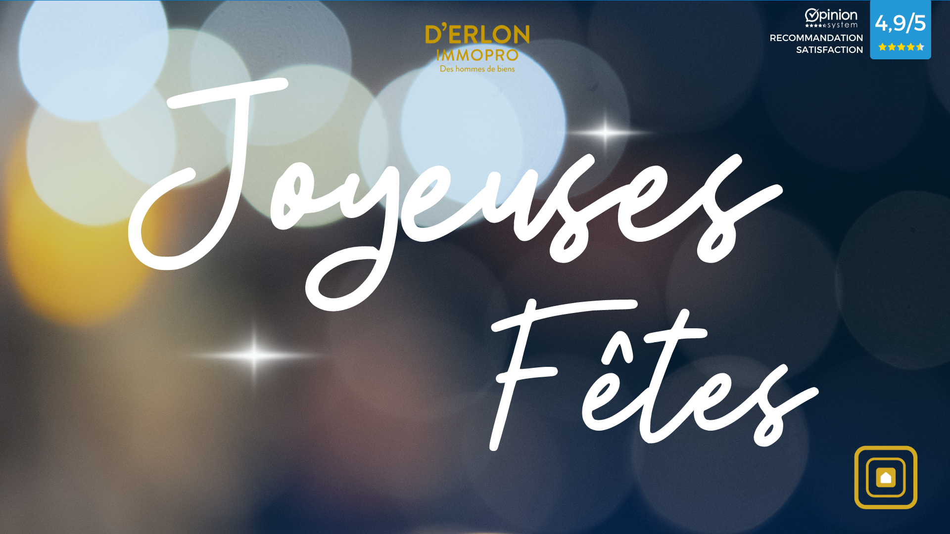 Joyeuses fêtes - D'Erlon Immo Pro - Reims