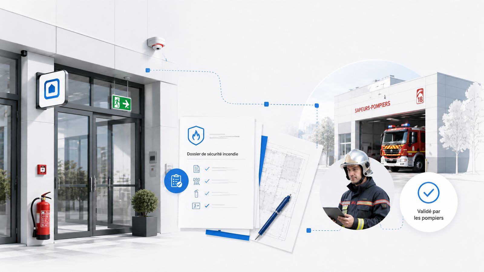 Sécurité incendie et validation par les pompiers à Reims